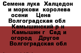 Семена лука “Халцедон“ и моркови “королева осени“ › Цена ­ 500 - Волгоградская обл., Камышинский р-н, Камышин г. Сад и огород » Другое   . Волгоградская обл.